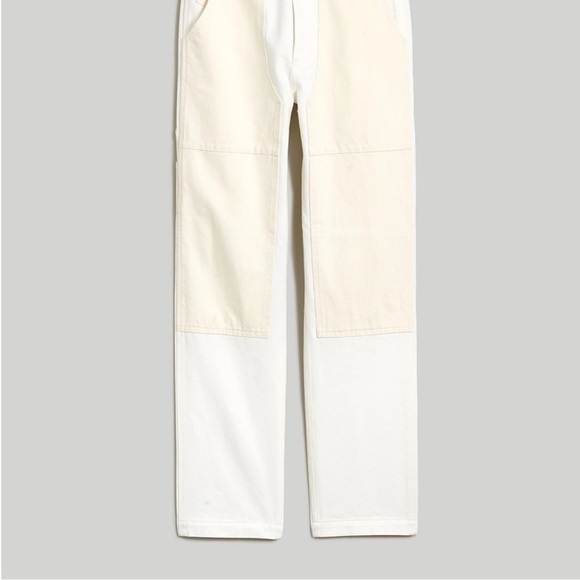 SALE! NWT Madewell White/Cream '90s Straight Jean: Two-Tone Workwear Ed. Sz.30 - Picture 6 of 10